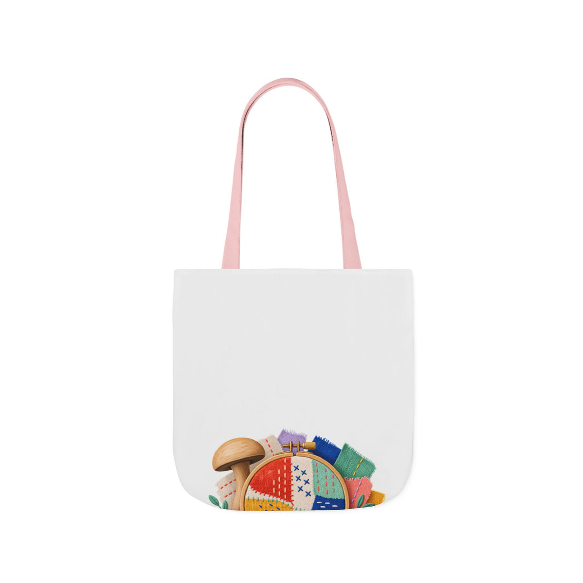 Colorful Visible Mending Workshop Tote Bag