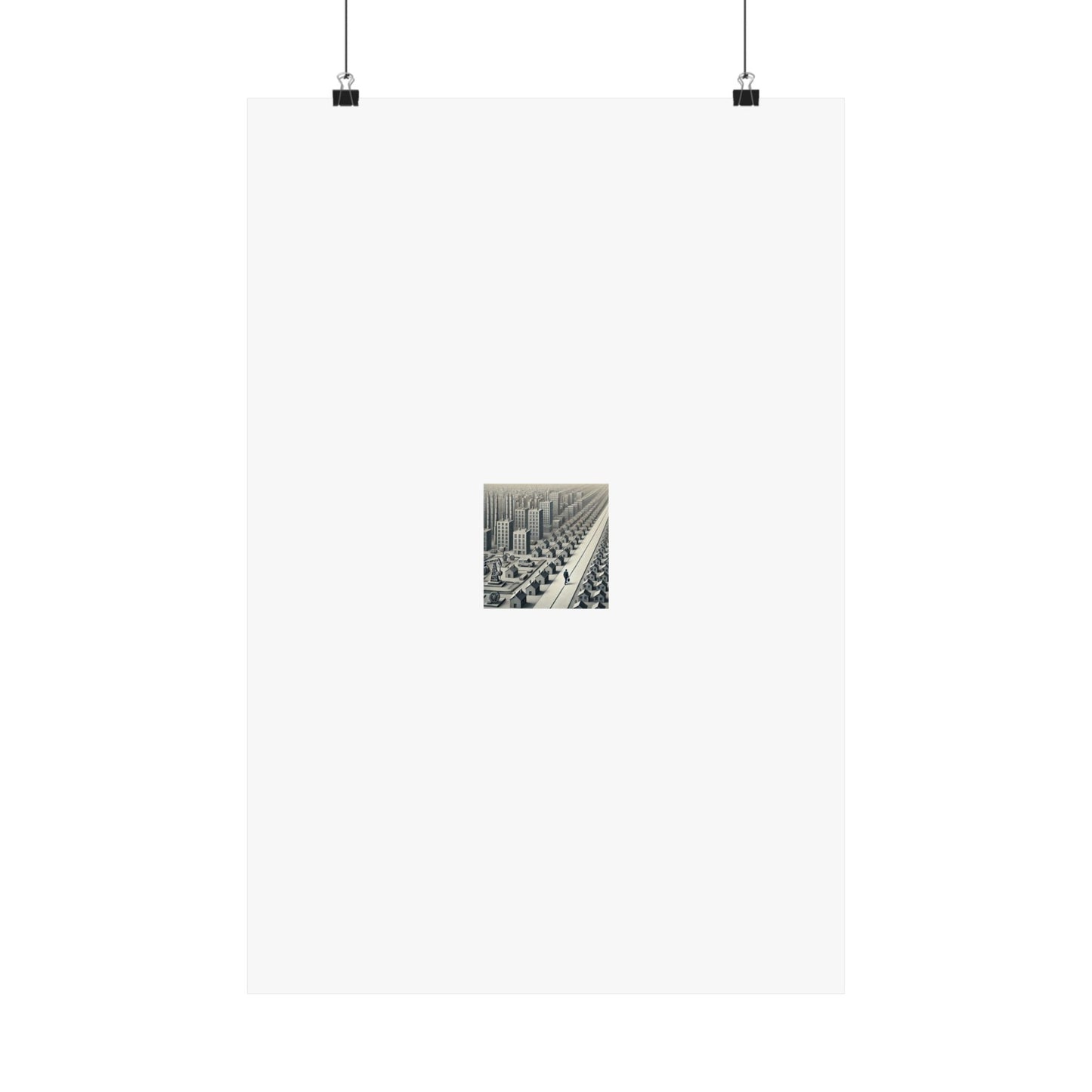 Monochrome Urban Factory Cityscape Poster Industrial Wall Art Gift
