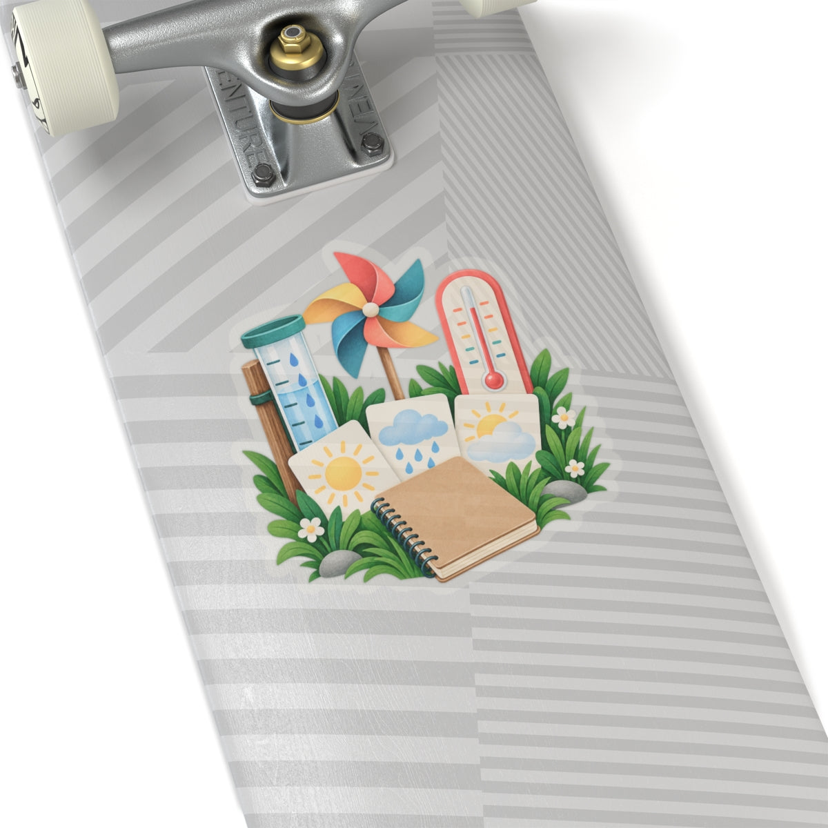 Colorful Backyard Weather Watching Kit Sticker