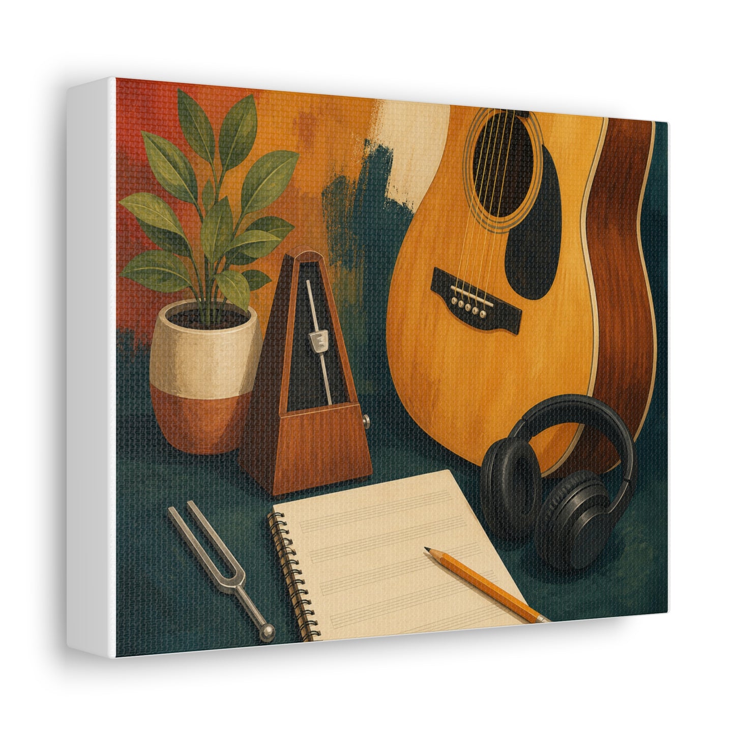 Warm Music Practice Hobby Canvas Art