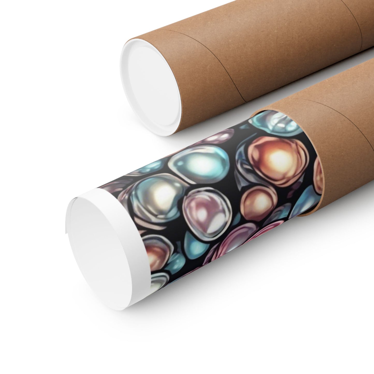 Pearl Bubble Pattern Abstract Gift Art Poster