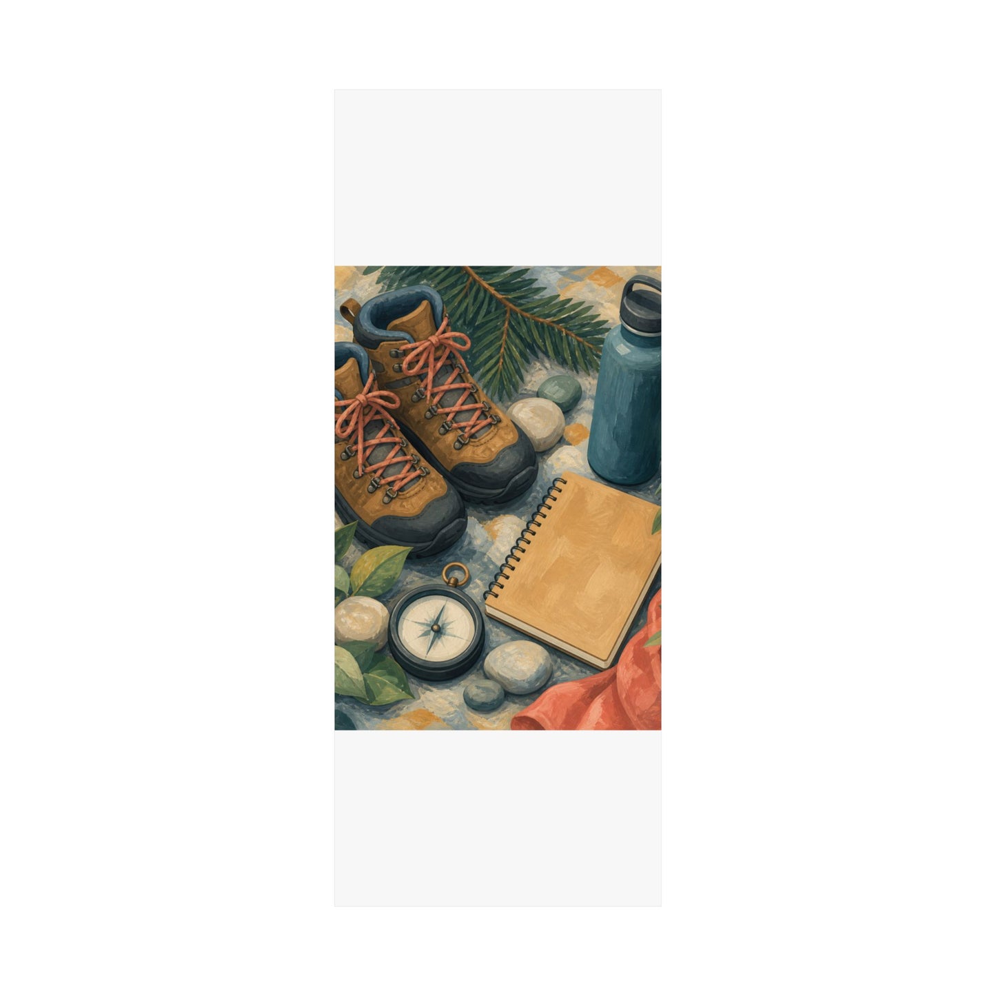 Quiet Hiking Trail Gear Art Poster