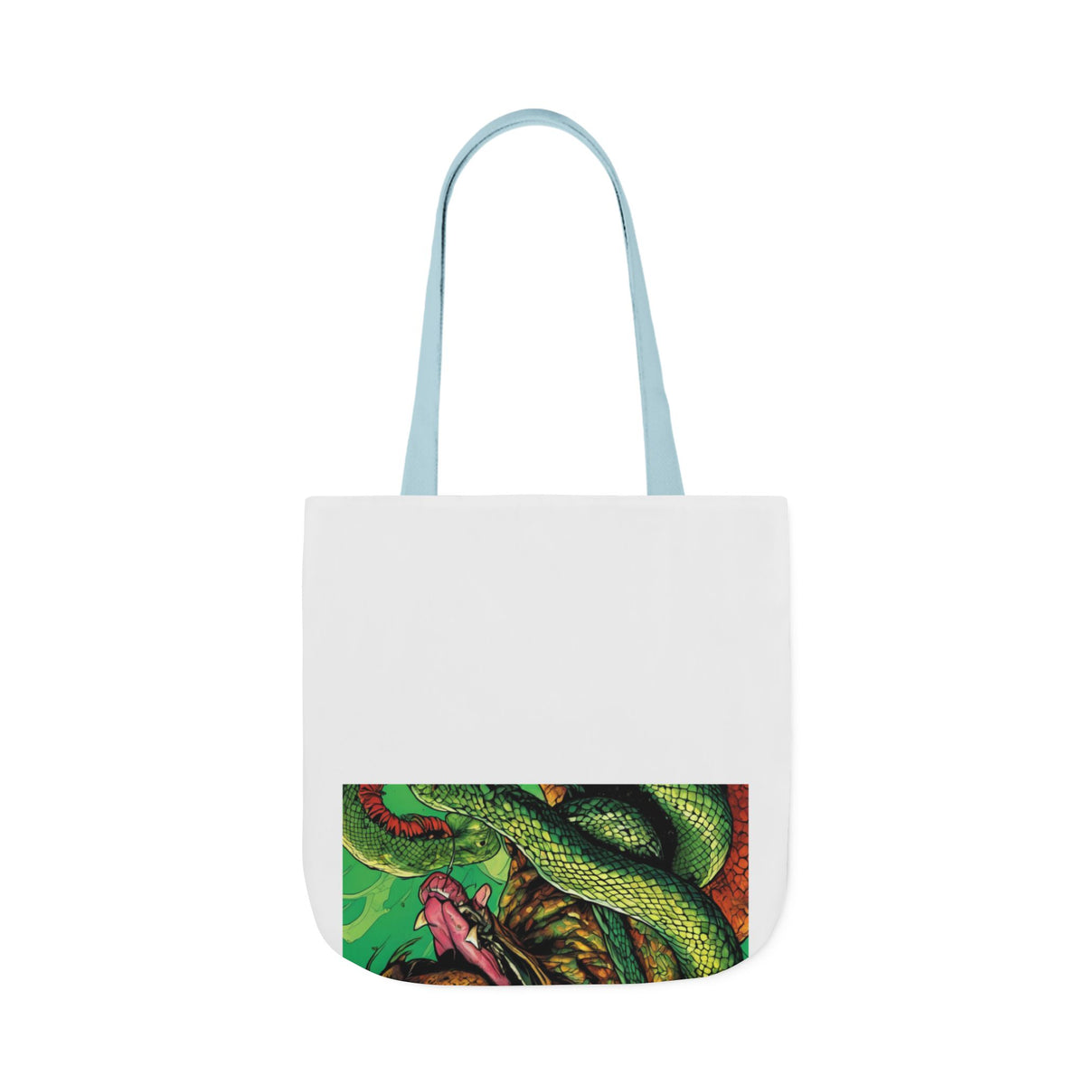 Serpent Guardian Dog Bold Fantasy Creature Tote Bag
