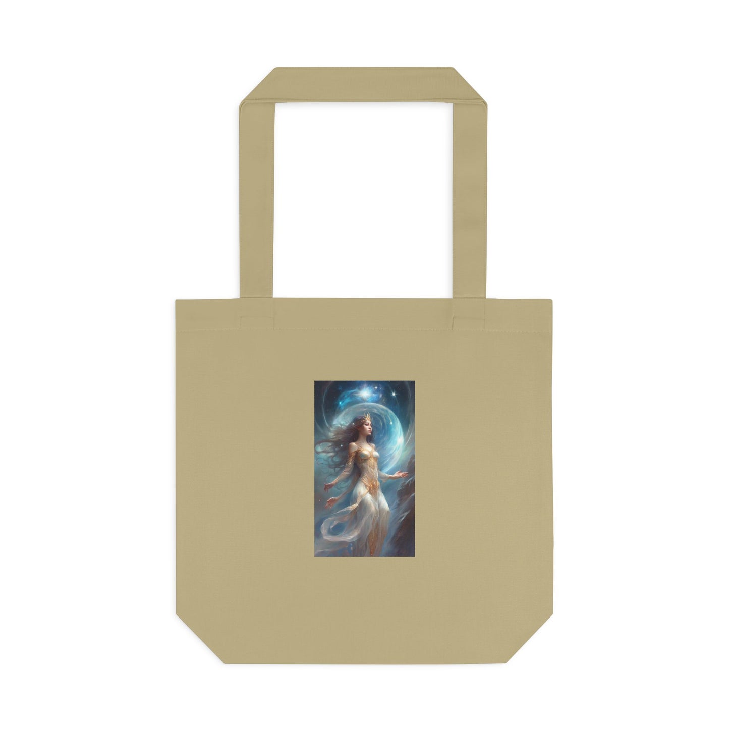 Lunar Celestial Queen Fantasy Portrait Tote Bag