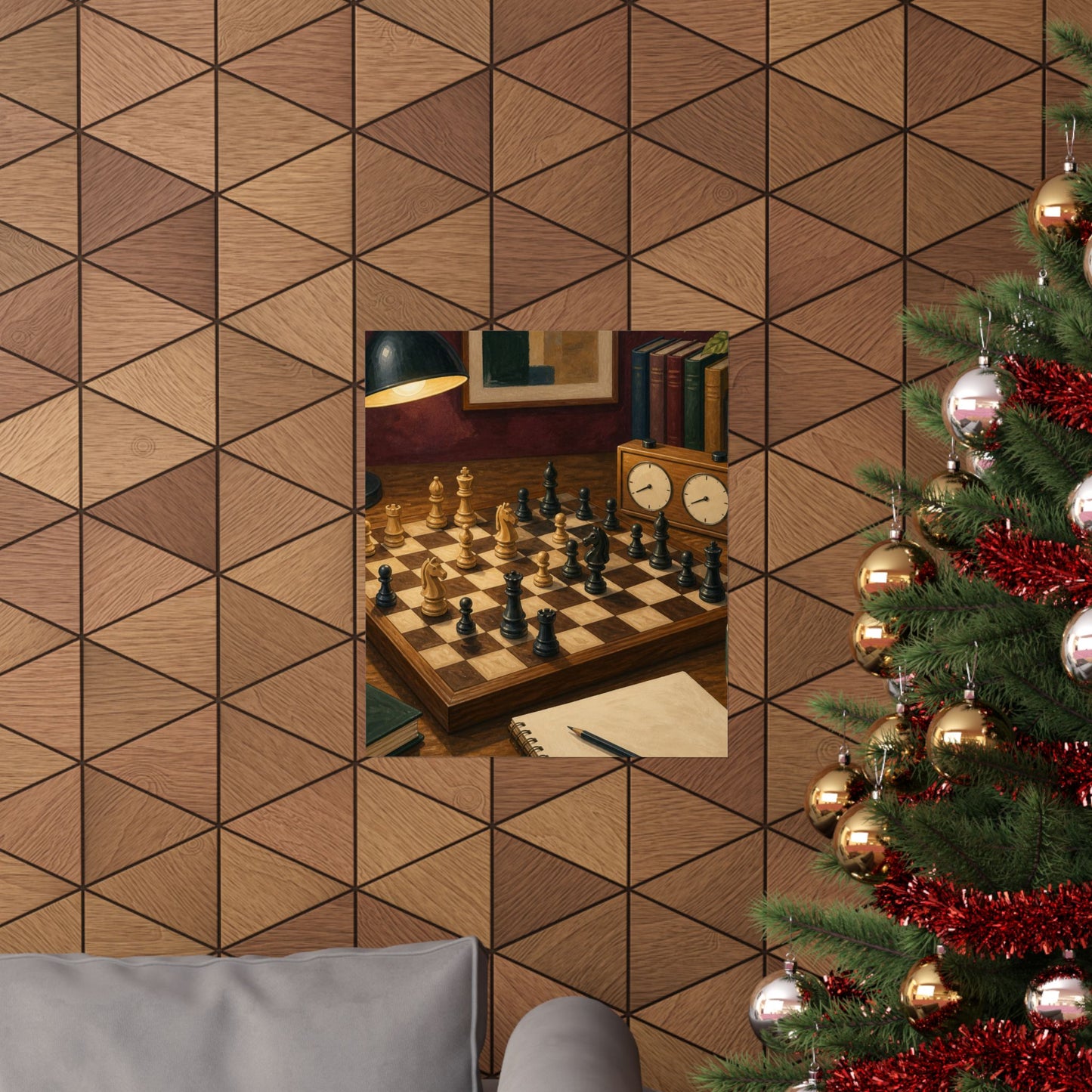 Cozy Chess Strategy Game Hobby Poster