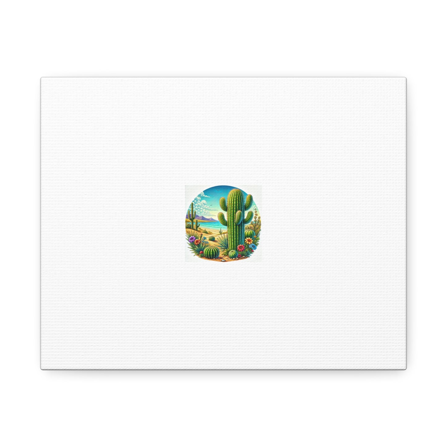 Desert Cactus Bloom Garden Canvas Botanical Desert Wall Art Gift