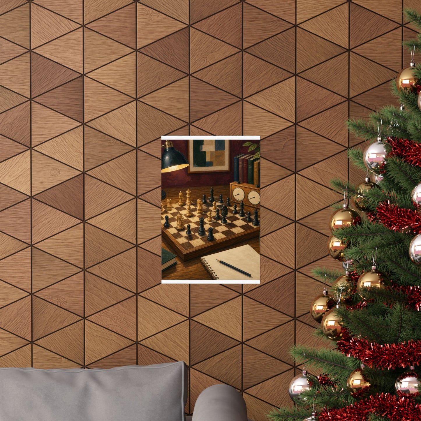 Cozy Chess Strategy Game Hobby Poster