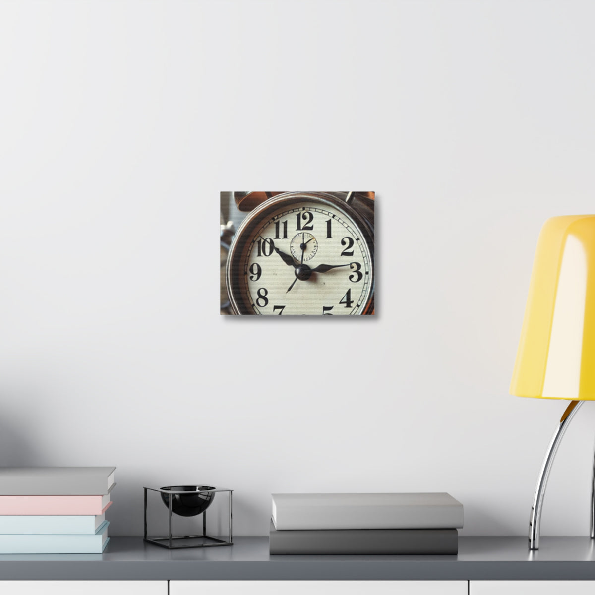 Vintage Alarm Clock Morning Routine Classic Clock Canvas Art