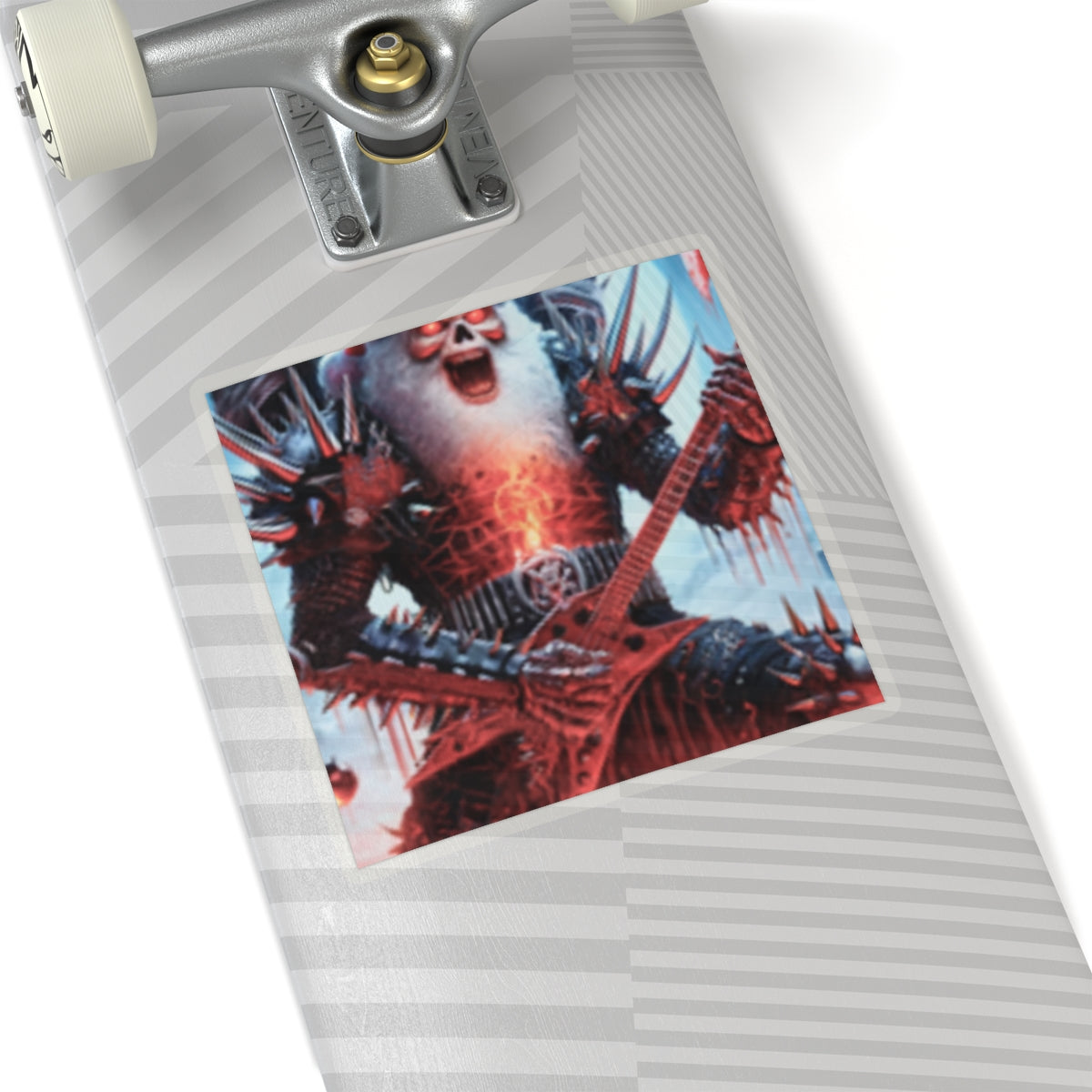 Heavy Metal Santa Holiday Concert Rock Sticker