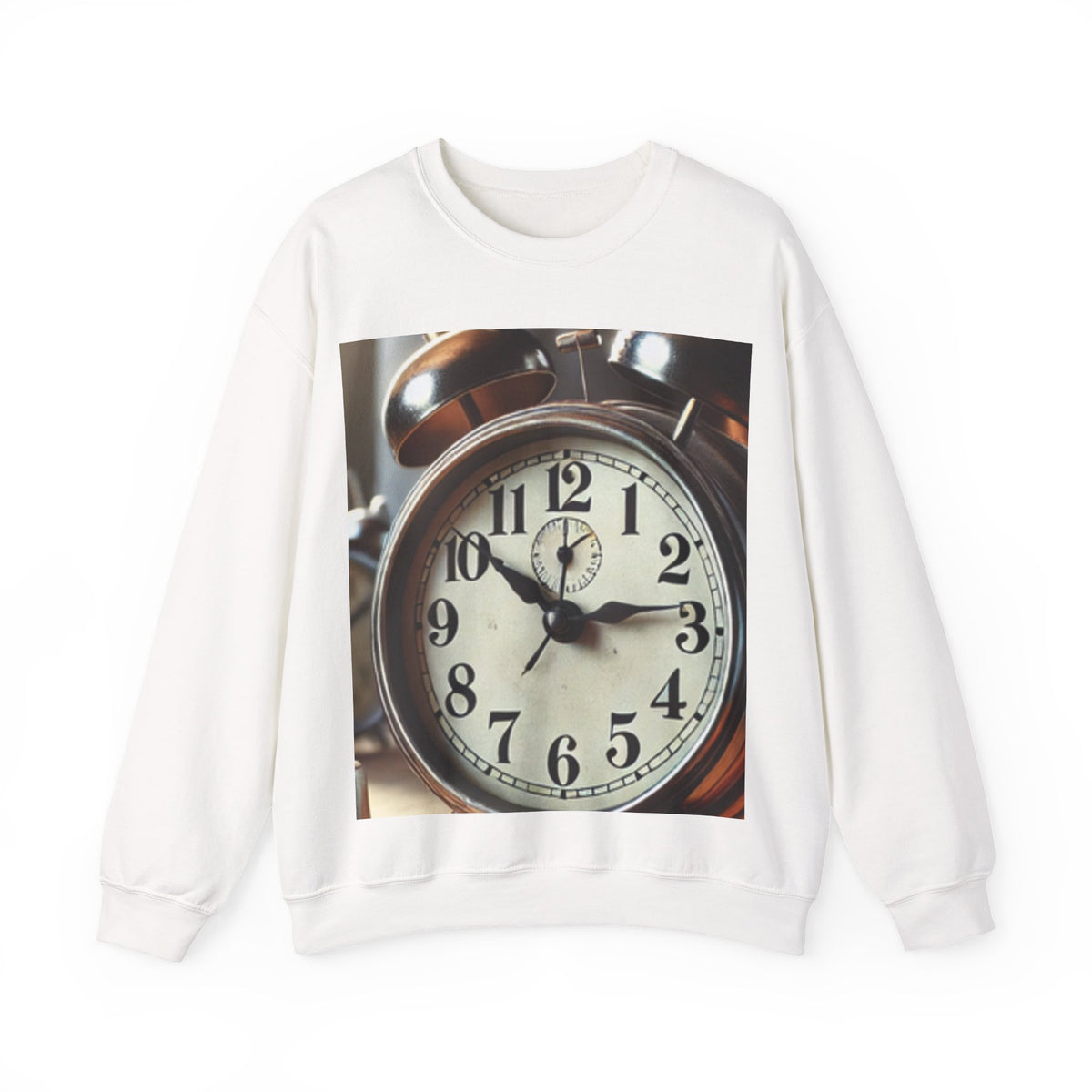Vintage Alarm Clock Morning Routine Soft Sweatshirt