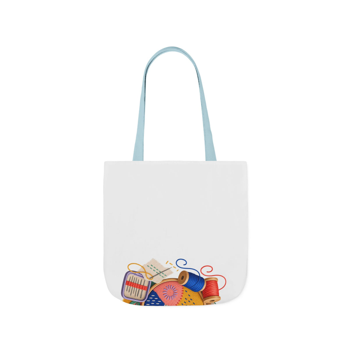 Colorful Visible Mending Workshop Tote Bag