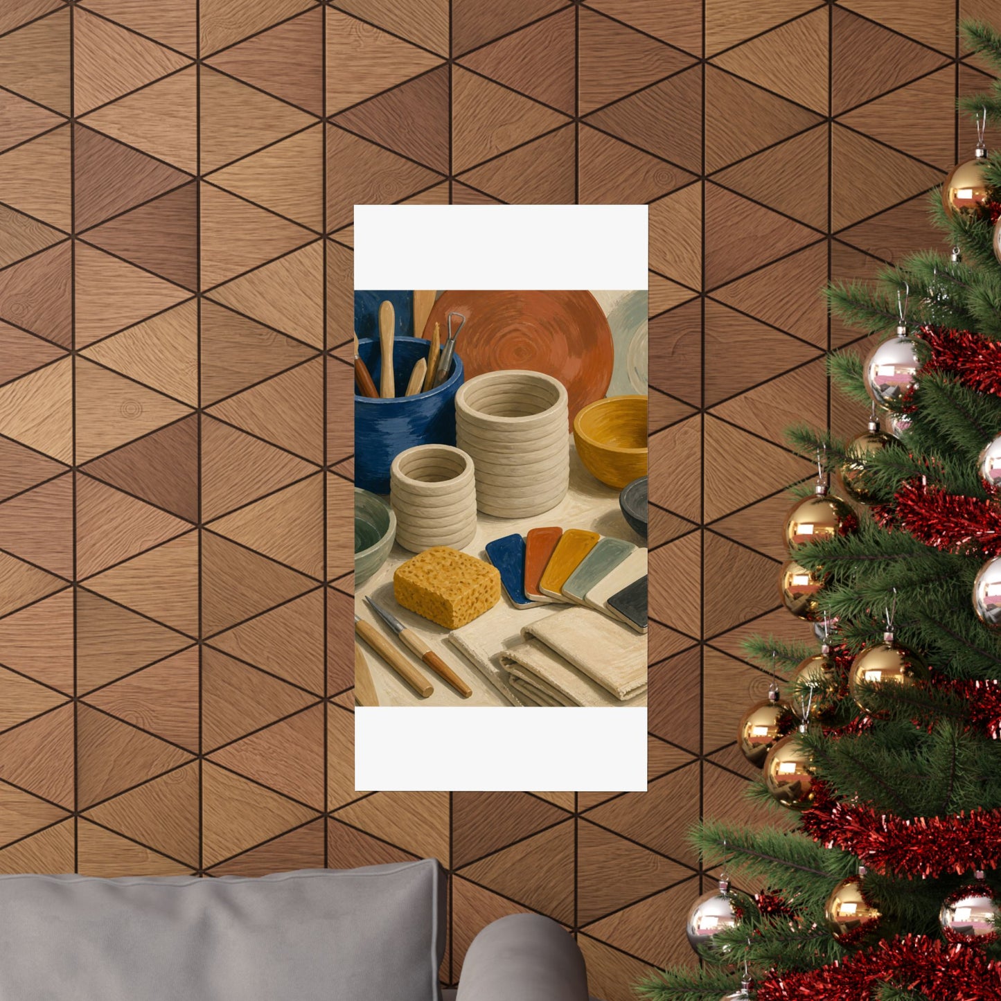 Handbuilt Ceramics Studio Art Poster