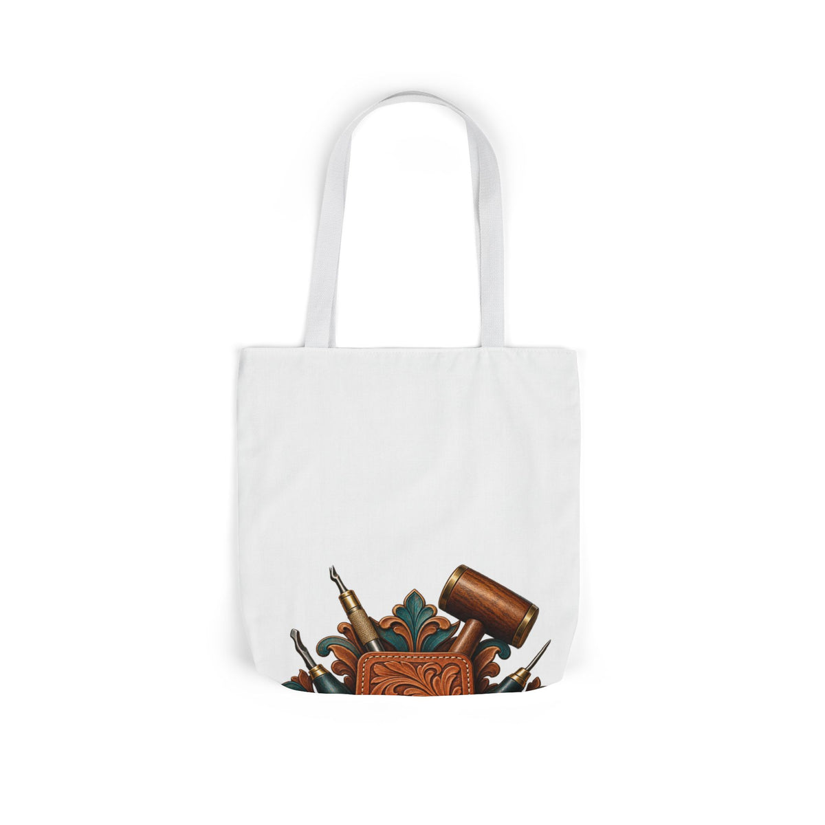 Traditional Leather Tooling Workshop Tote Bag