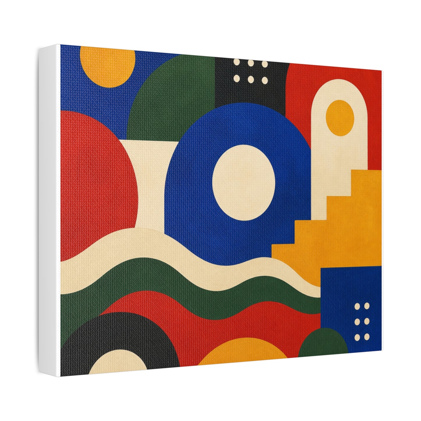 Bold Geometric Balance Abstract Art Canvas Art