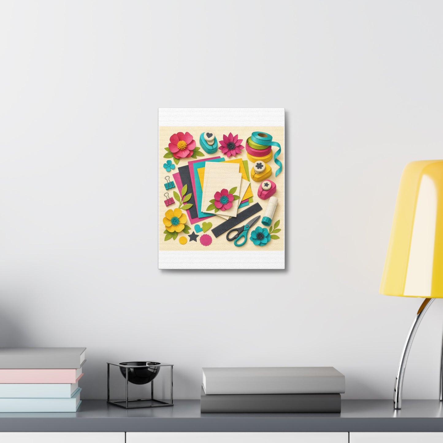 Bright Paper Crafting Hobby Canvas Art