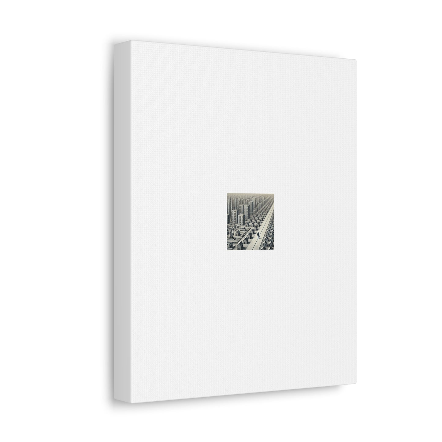 Monochrome Urban Factory Cityscape Canvas Industrial Wall Art Gift