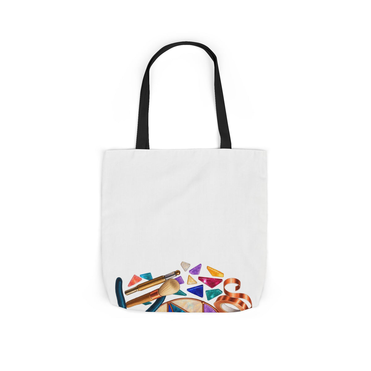 Abstract Stained Glass Suncatcher Workshop Tote Bag