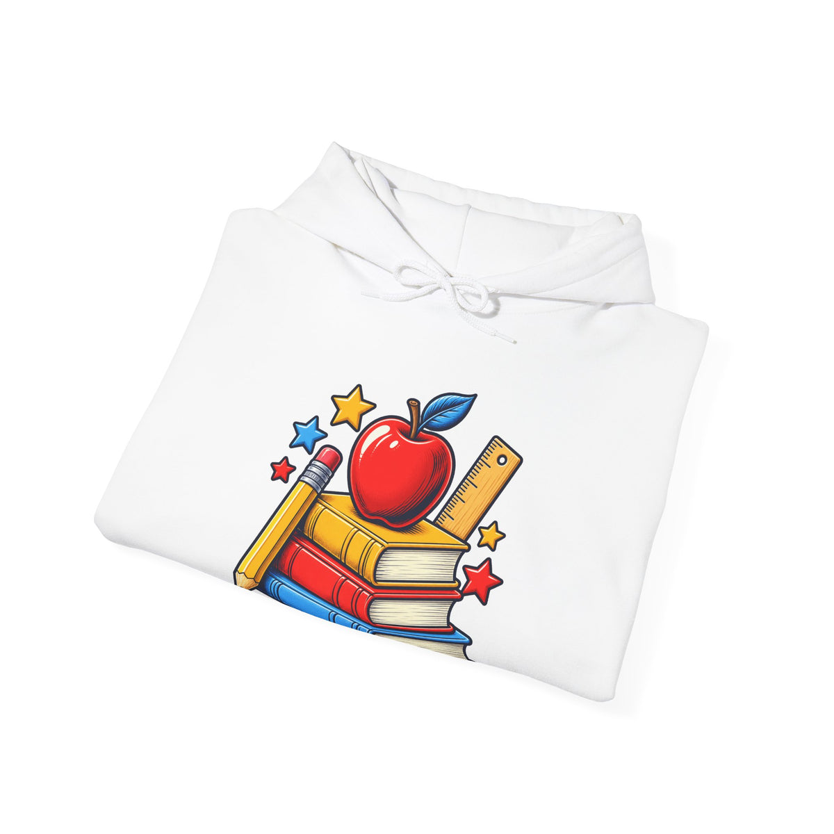 Retro School Books Apple Teacher Appreciation Hoodie