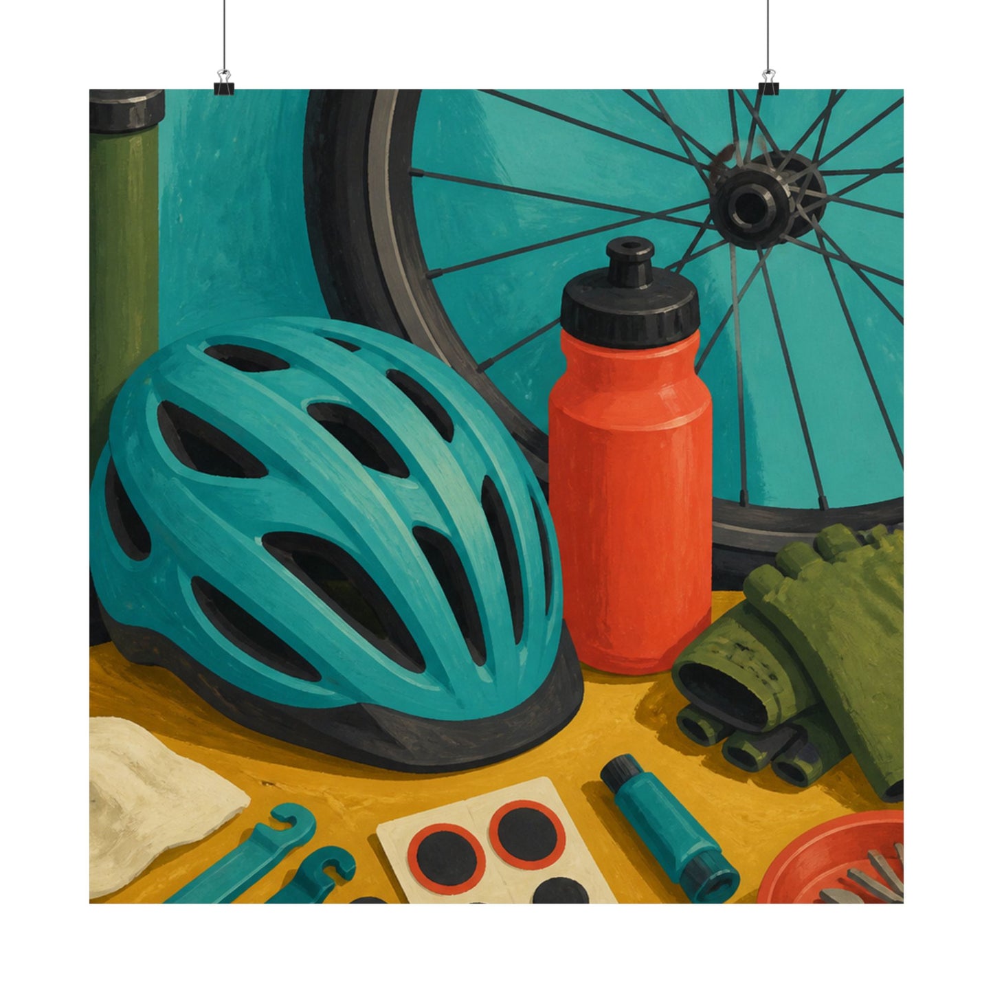 Everyday Bicycle Workshop Art Poster