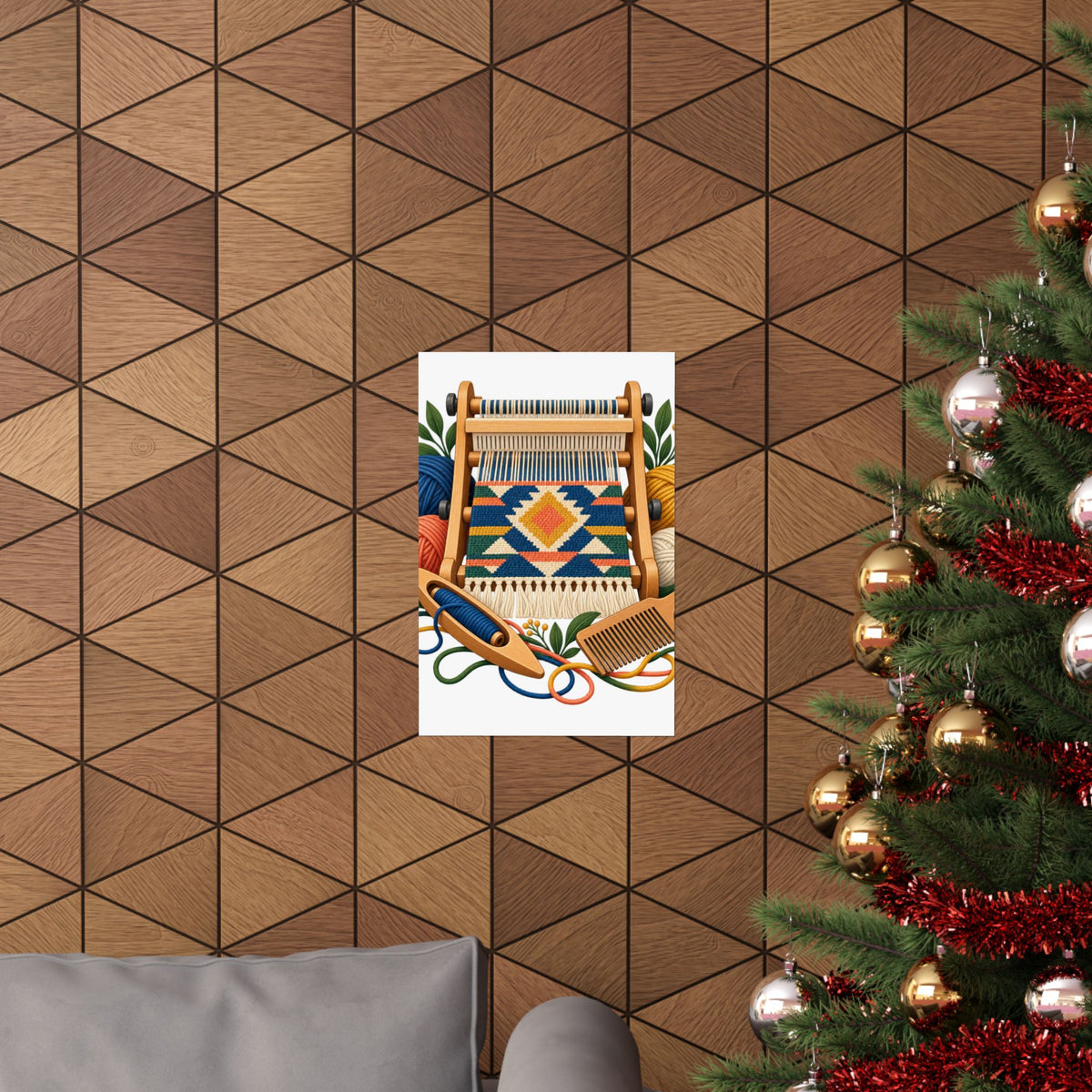 Geometric Hand Weaving Workshop Poster