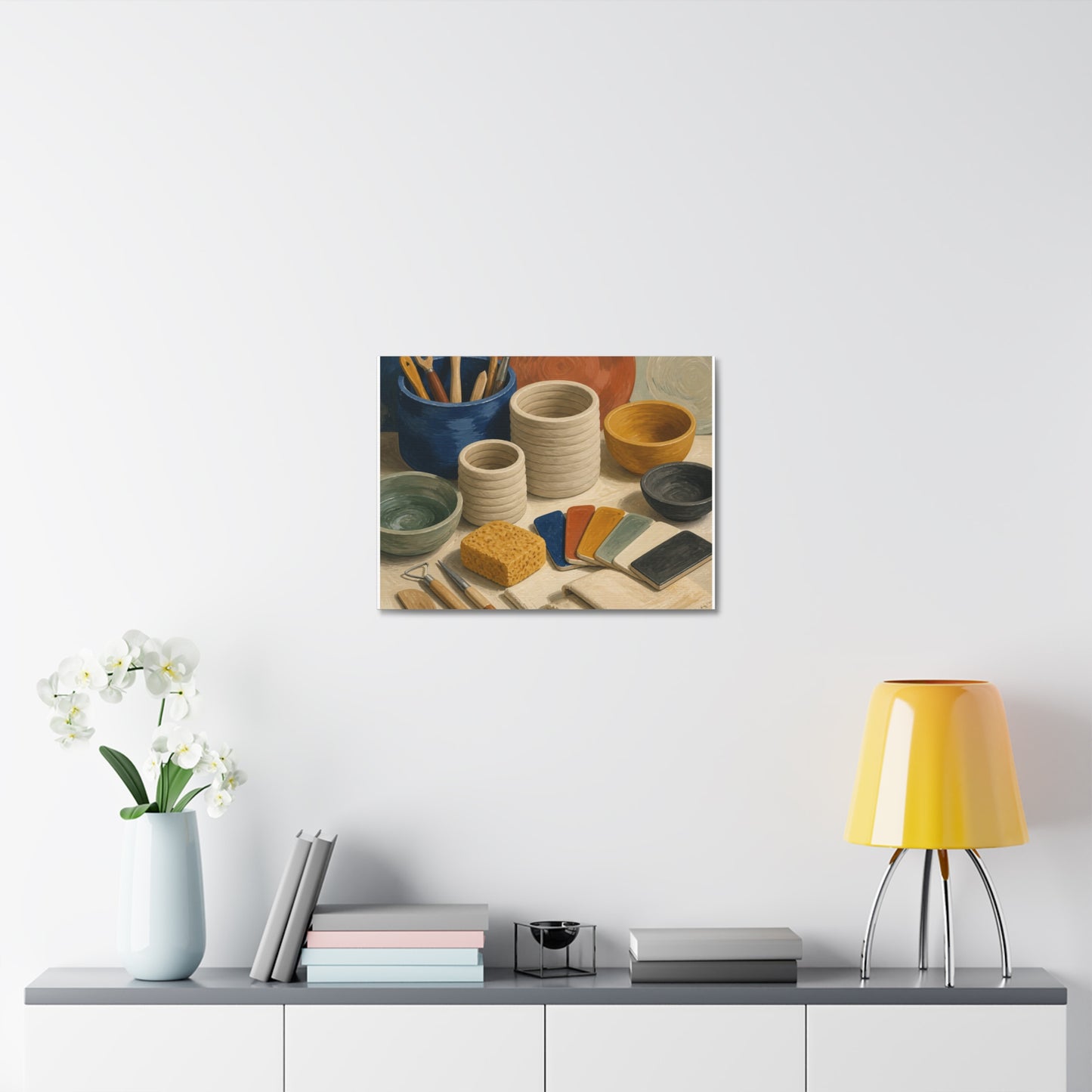 Handbuilt Ceramics Studio Art Canvas Art
