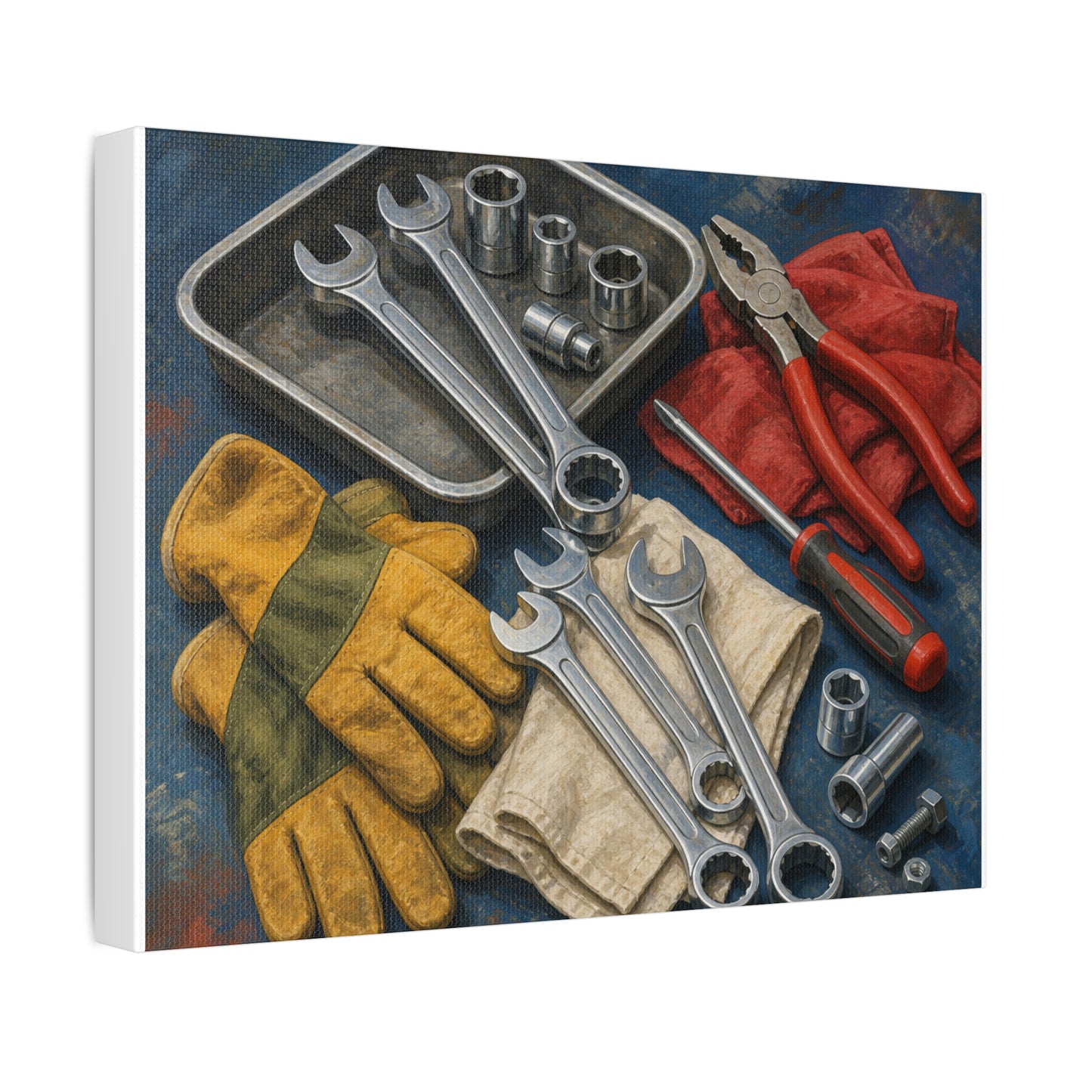 Classic Mechanic Hand Tools Art Canvas Art