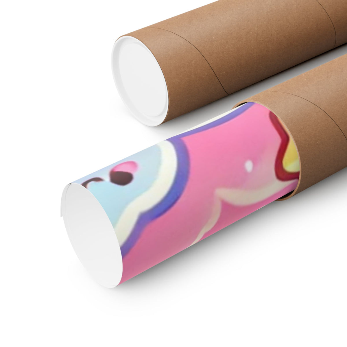 Pastel Rainbow Unicorn Cloud Kawaii Wall Art Poster