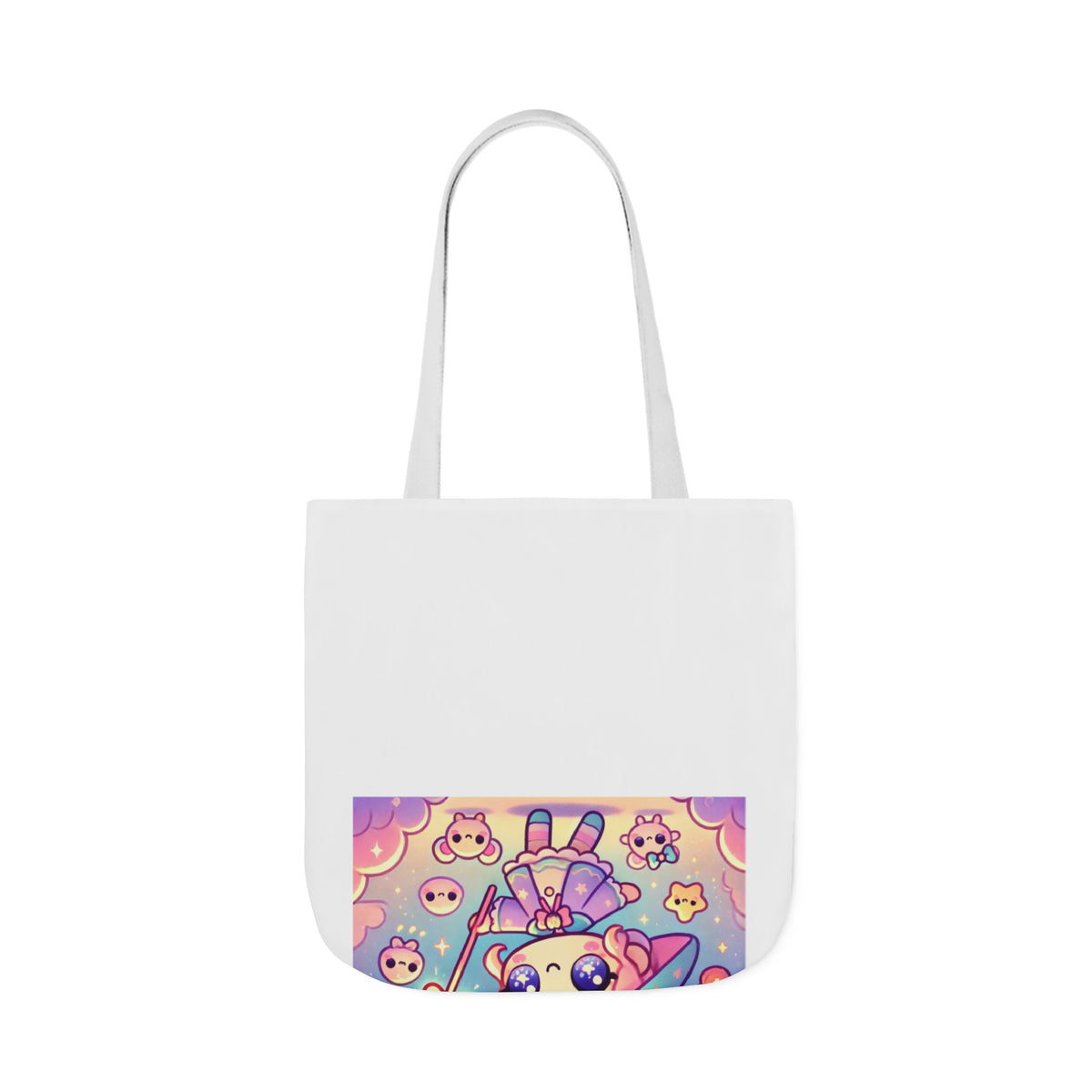 Kawaii Moon Wand Pastel Fantasy Art Canvas Tote Bag