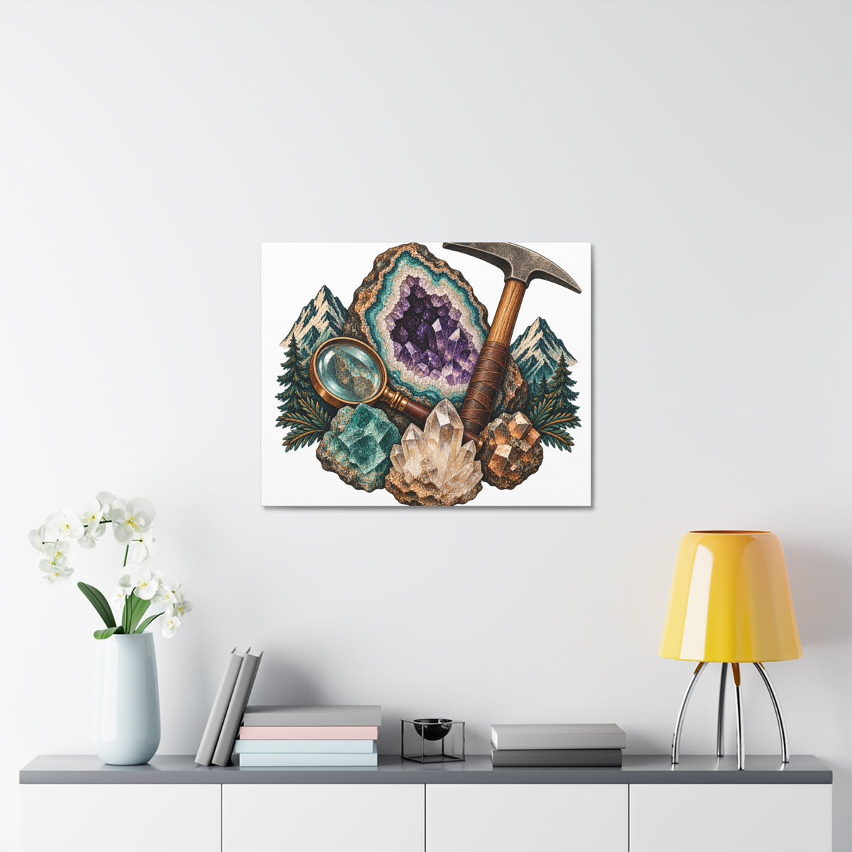 Vintage Geode and Rockhounding Field Kit Canvas