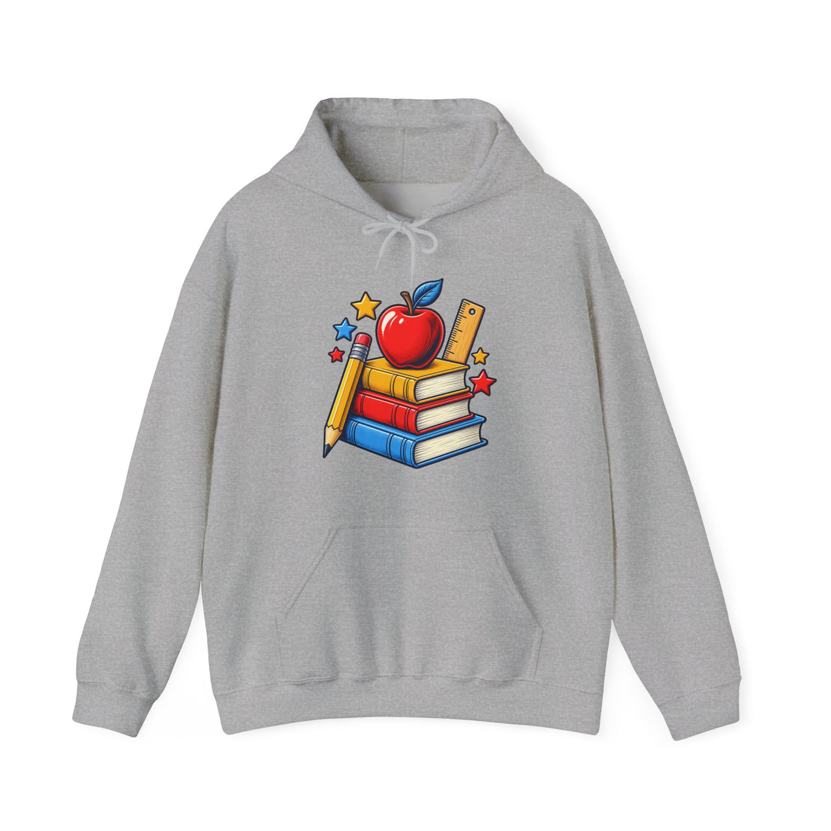 Retro School Books Apple Teacher Appreciation Hoodie