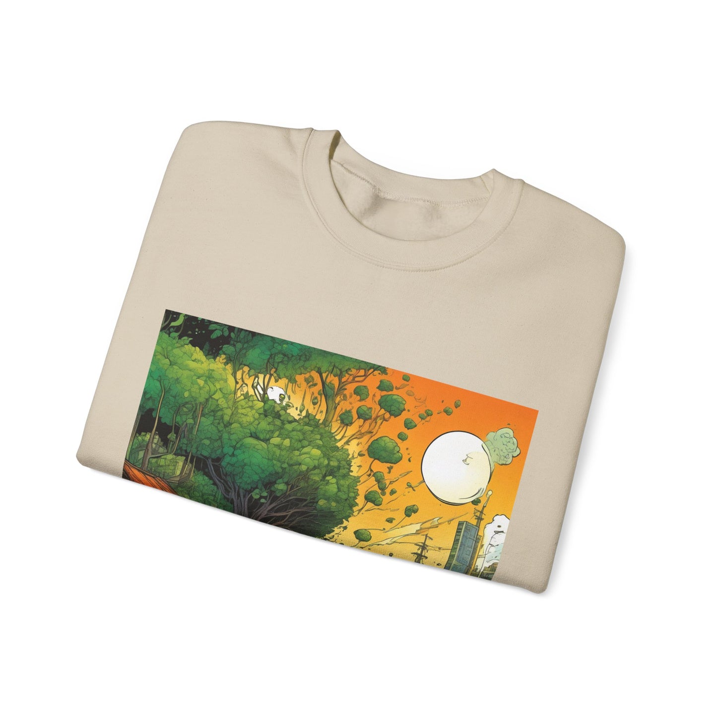 Cottage Road Landscape Nature Gift Art Sweatshirt