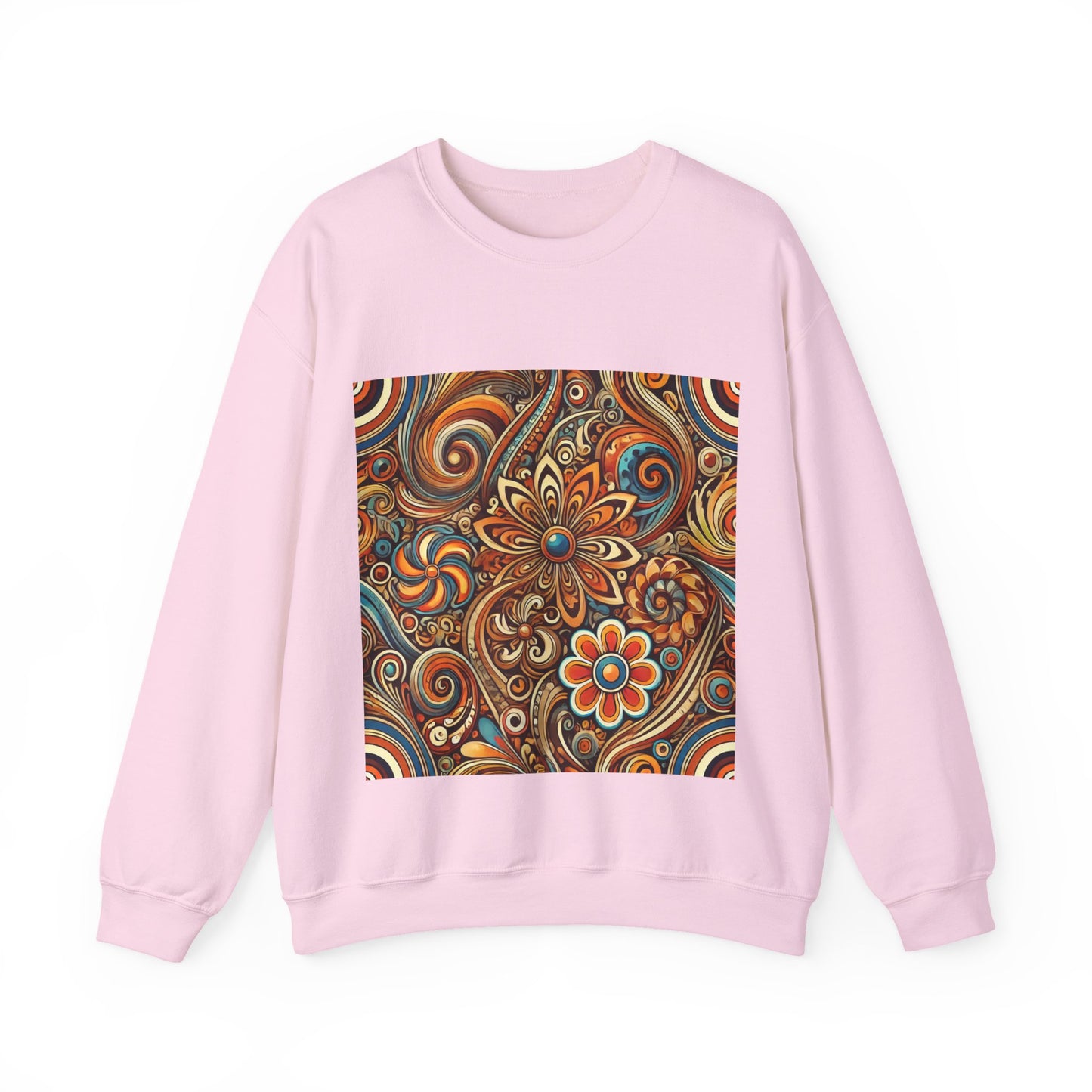 Ornate Abstract Floral Paisley Pattern Sweatshirt