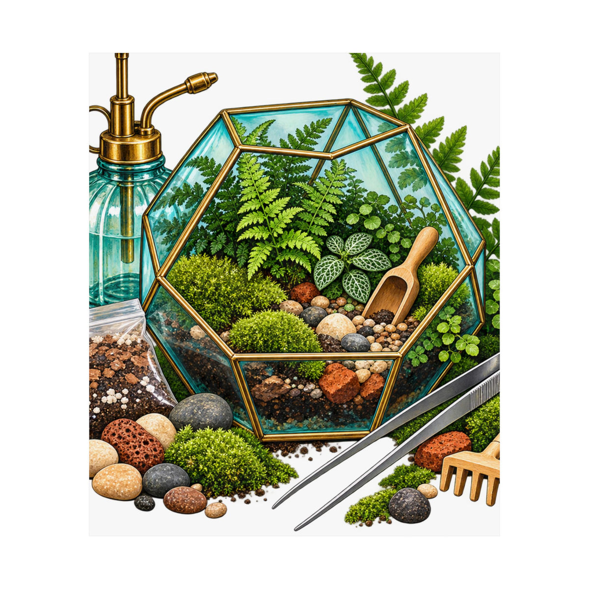 Fern Terrarium Building Workshop Poster