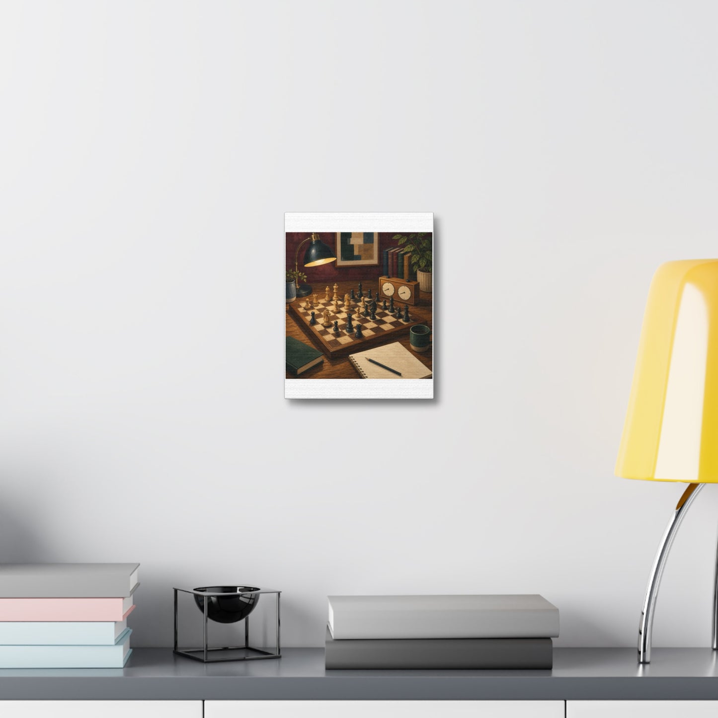 Cozy Chess Strategy Game Hobby Canvas Art
