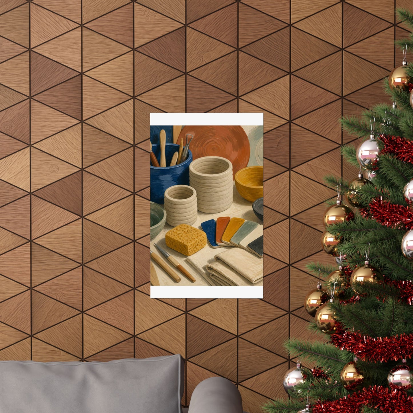 Handbuilt Ceramics Studio Art Poster