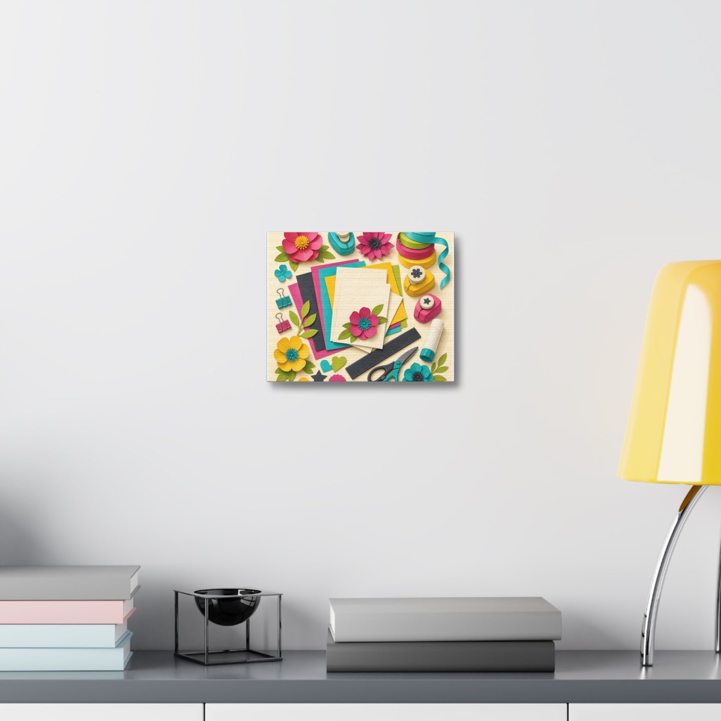 Bright Paper Crafting Hobby Canvas Art