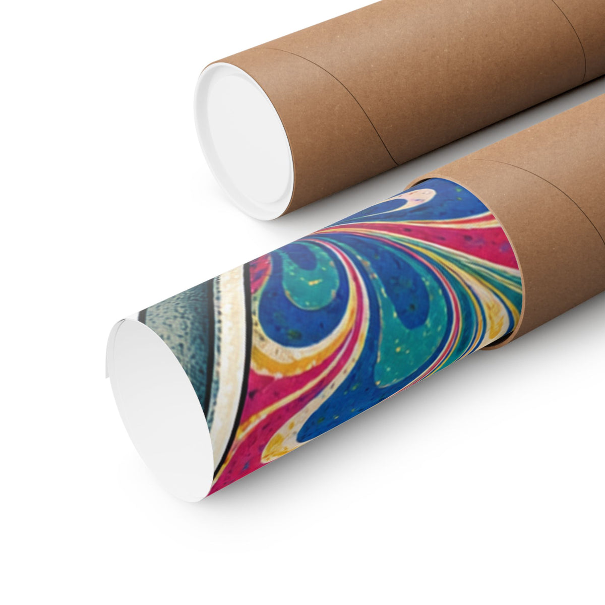 Colorful Paper Marbling Workshop Poster