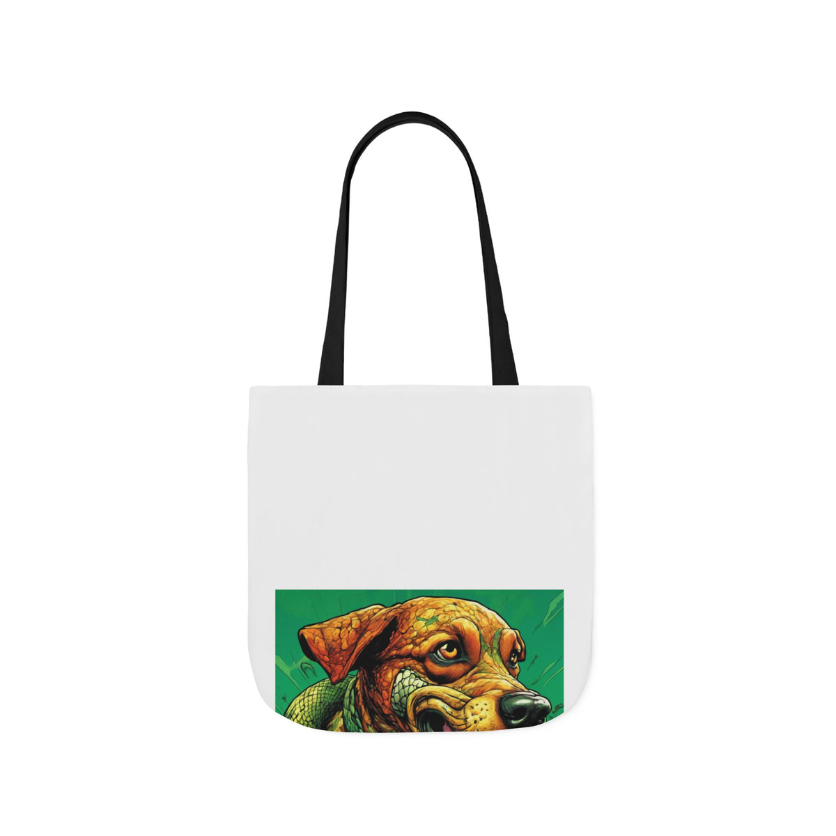 Serpent Guardian Dog Bold Fantasy Creature Tote Bag