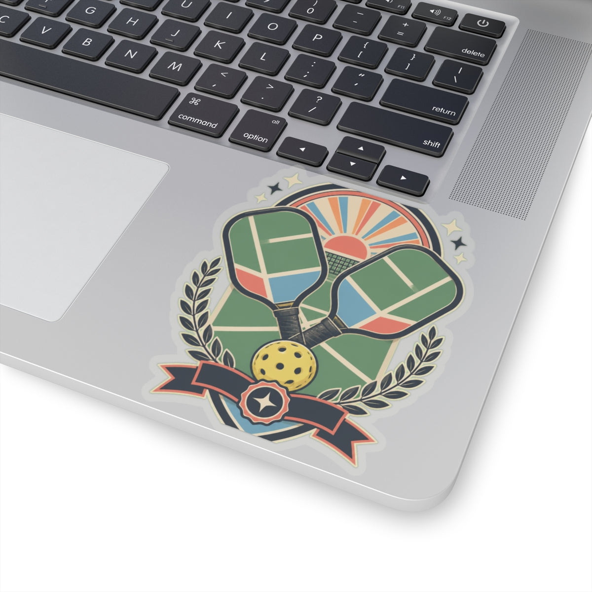 Retro Pickleball Court Club Sport Sticker