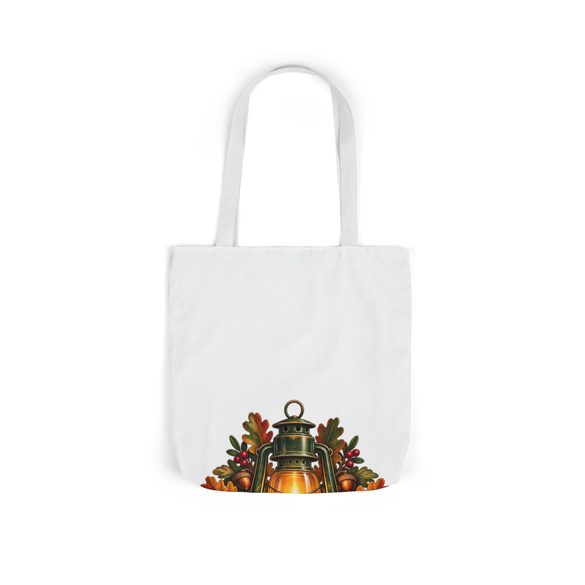 Autumn Oak Lantern and Acorns Tote Bag