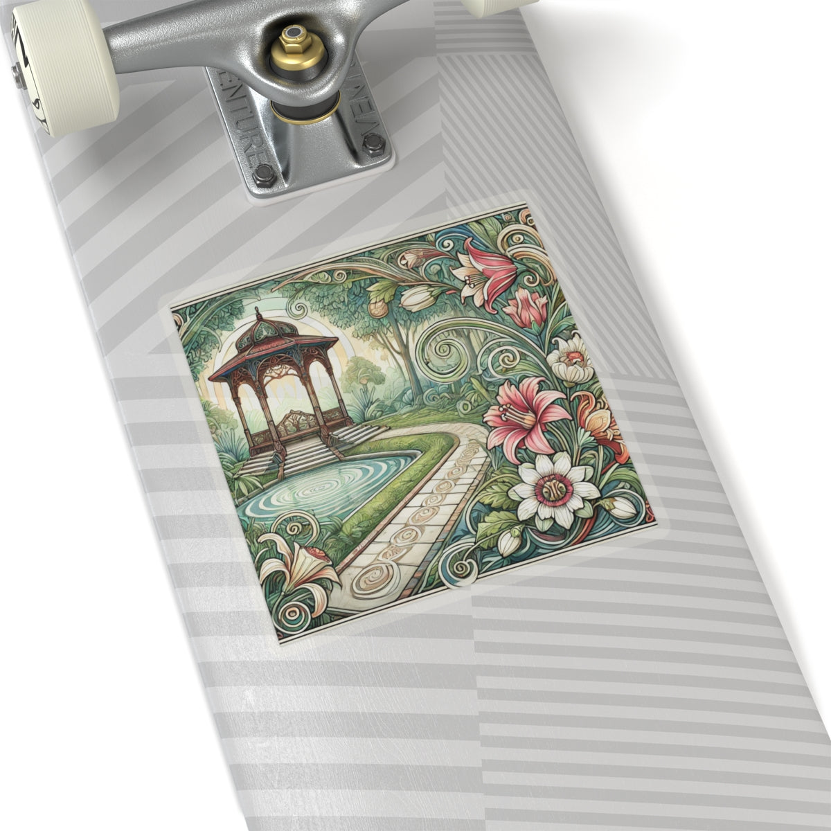 Botanical Gazebo Garden Art Nouveau Sticker