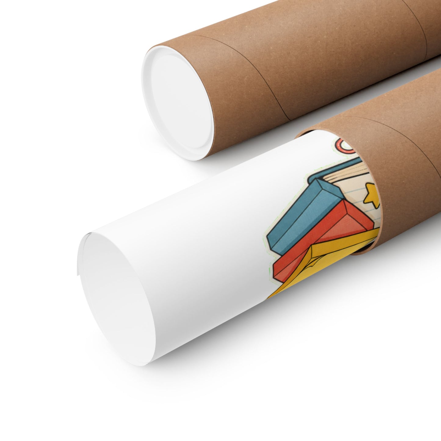Apple Pencil Desk Stack Classroom Poster