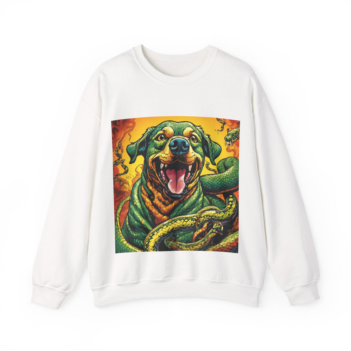 Surreal Serpent Hound Dark Fantasy Art Sweatshirt