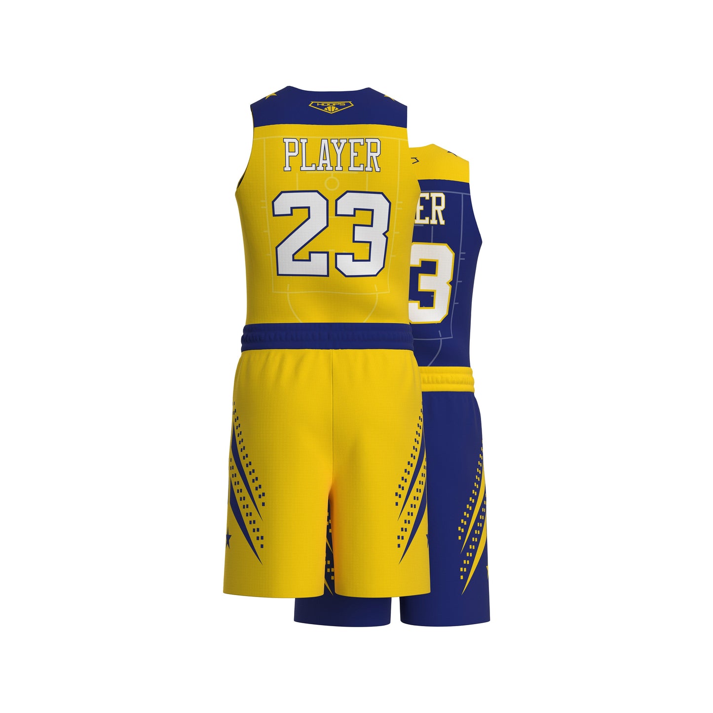 Custom All-Star Reversible Basketball Uniform  - 164 Manhattan