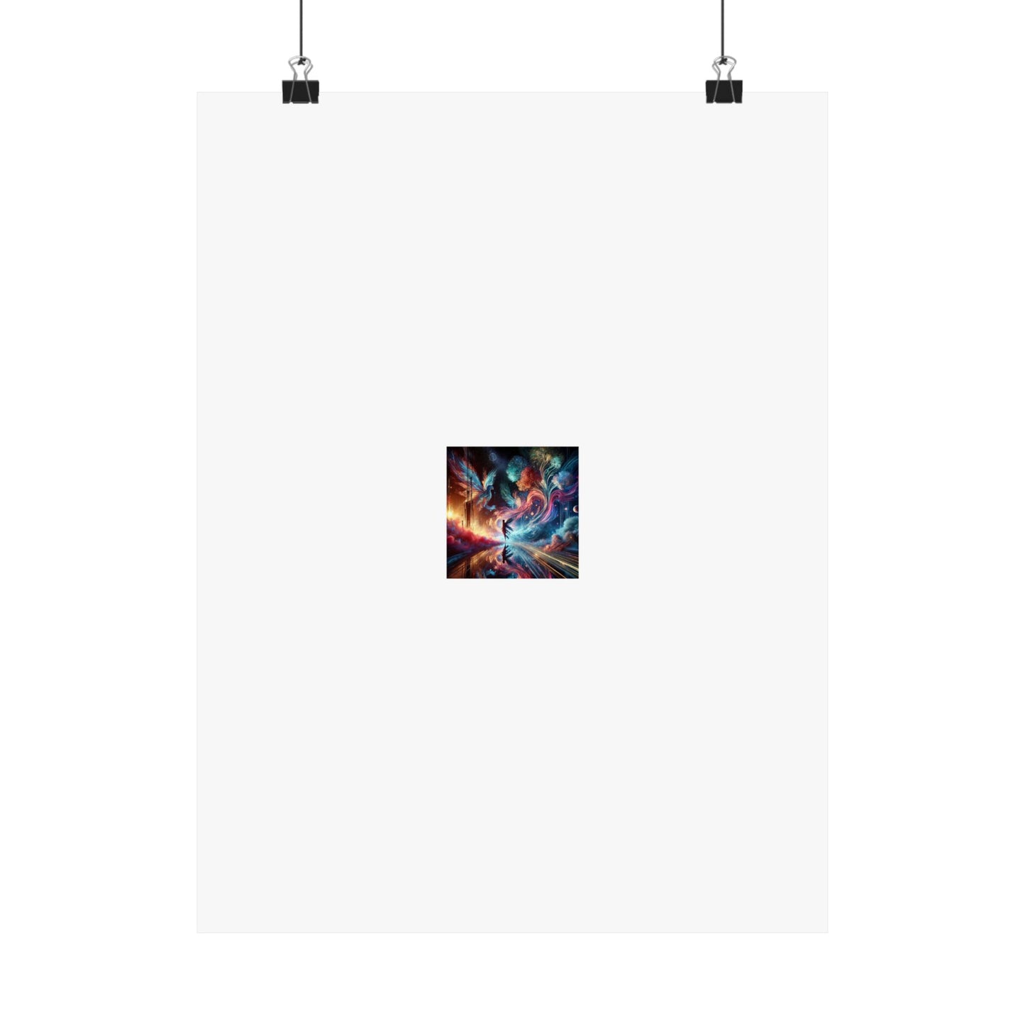 Cosmic Aurora Dancer Dreamscape Celestial Dance Poster