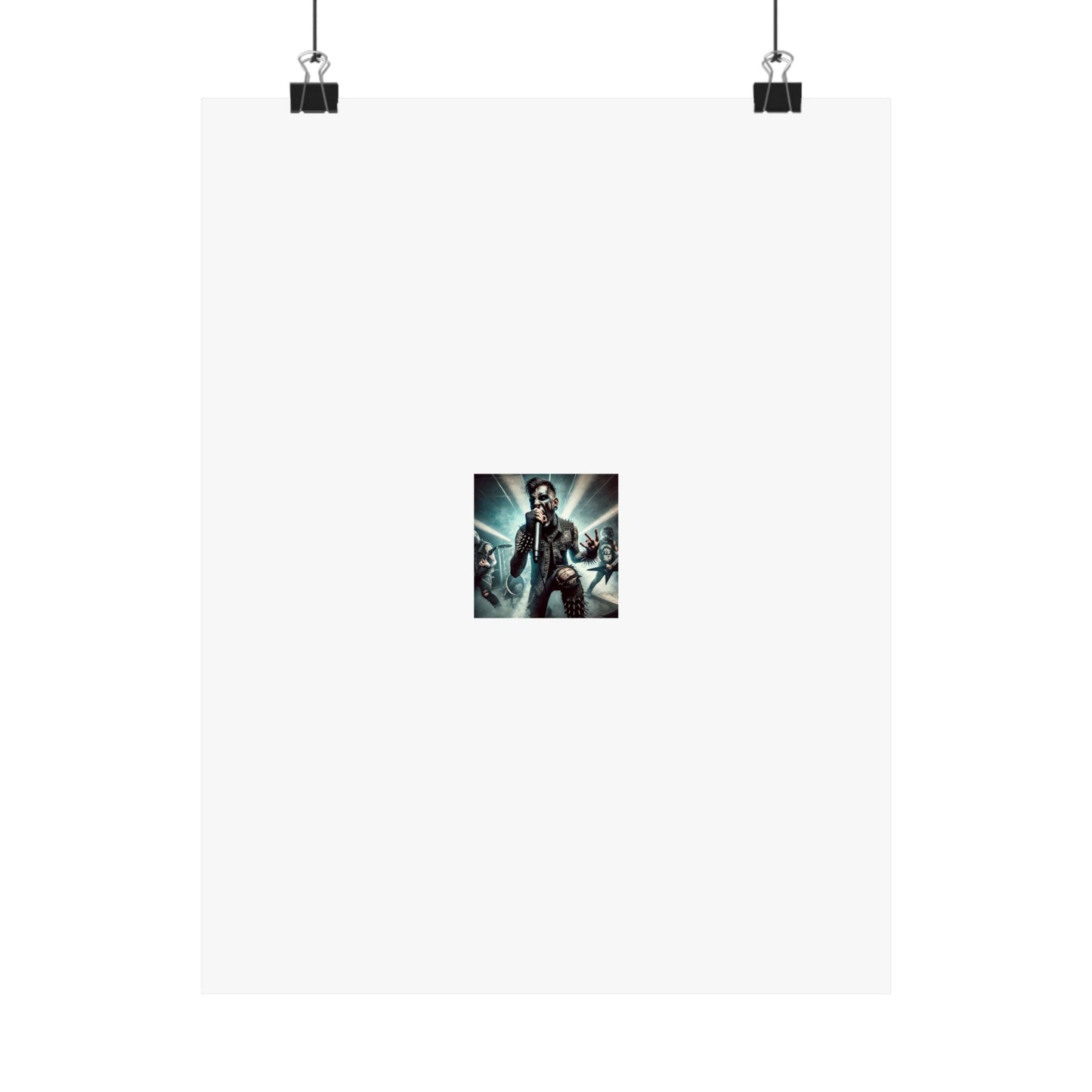 Punk Rock Vocalist Stage Energy Music Room Poster
