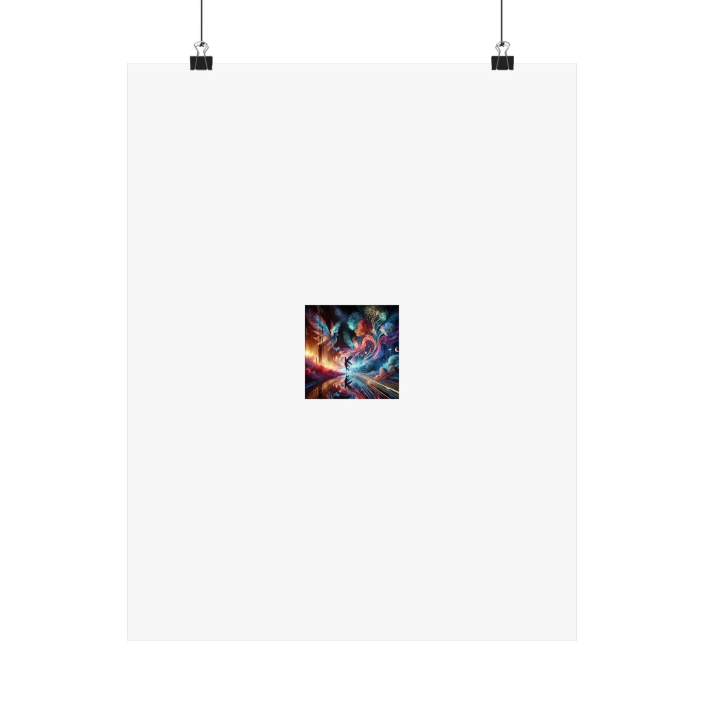 Cosmic Aurora Dancer Dreamscape Celestial Dance Poster