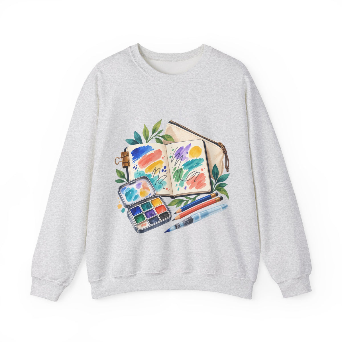 Colorful Urban Sketching Travel Kit Sweatshirt