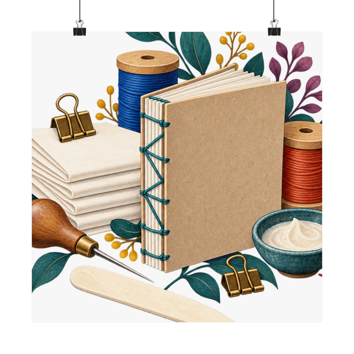 Hand Bookbinding Workshop Poster