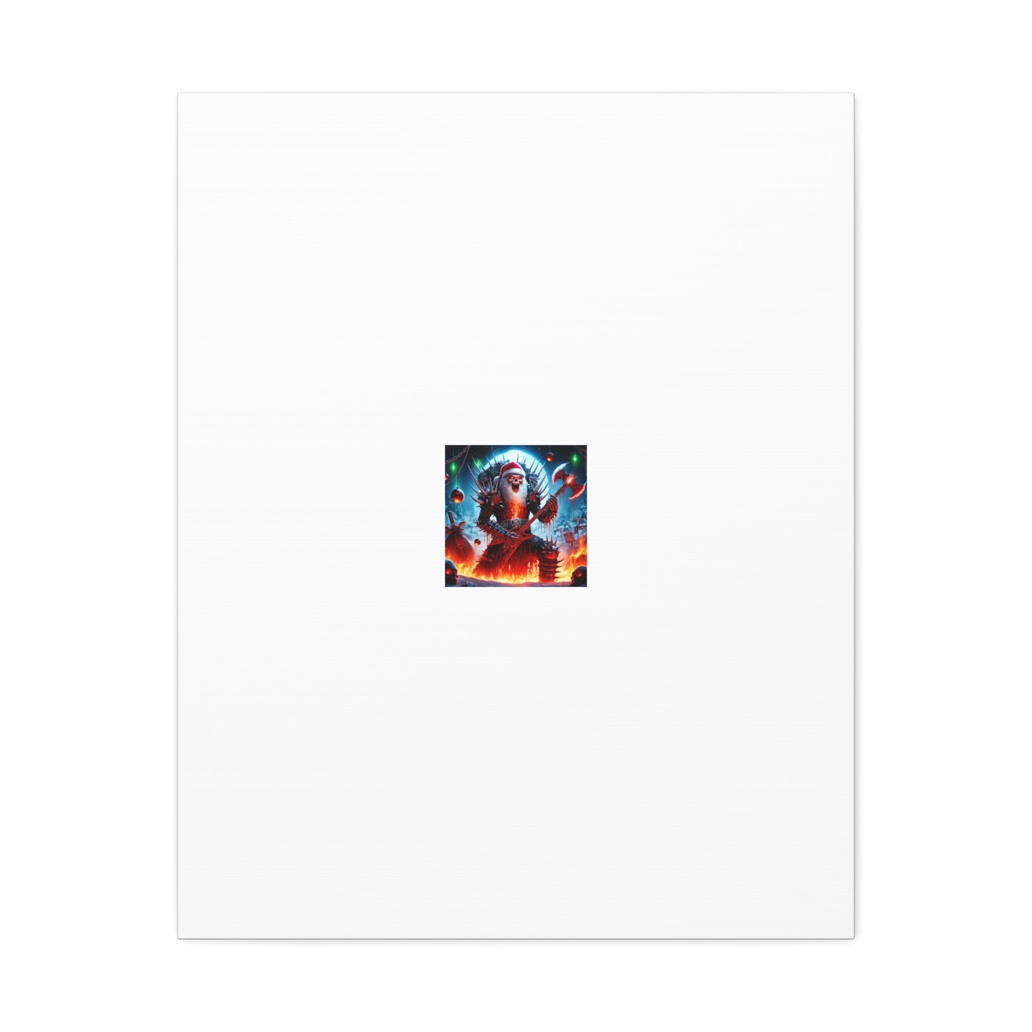 Heavy Metal Santa Holiday Concert Dark Holiday Canvas Art